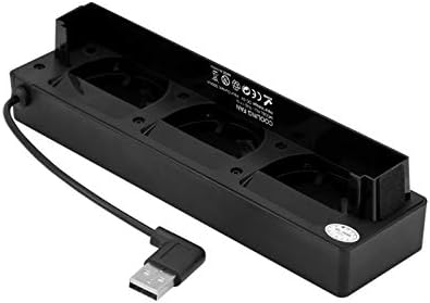 Охлаждащ вентилатор за ключа, регулиране на скоростта на охлаждане Ефективно разсейва топлината USB-fan охлаждане Издръжлив с 3 вградени вентилатори за игри