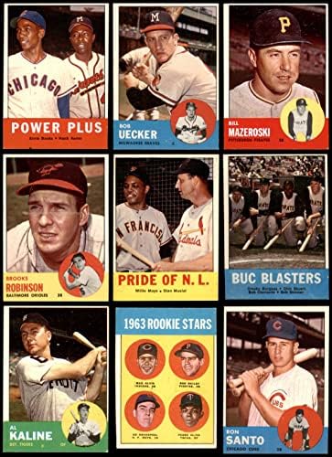 1963 Topps Бейзболен Почти пълен комплект (Baseball Set) VG/EX+