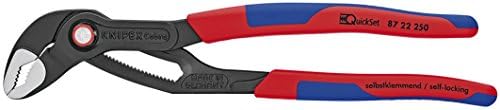 Клещи за водна помпа Knipex 87 22 250 10 Cobra QuickSet Hightech Comfort Grip, Многокомпонентные Ръкохватки