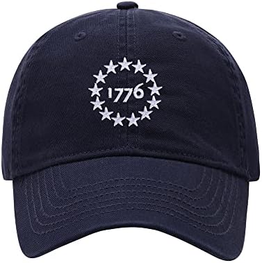 Бейзболна шапка Мъжка САЩ 1776 Патриот Бродирани Промытая Памучен Шапка За Татко бейзболни Шапки