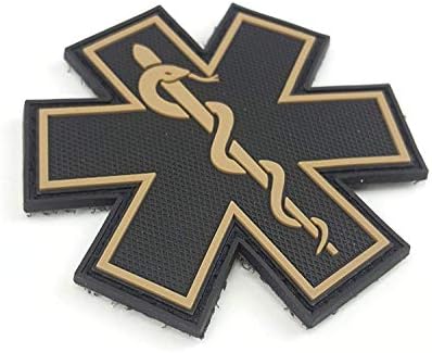 Помощ за морала на PVC - EMS - Medical Responder 3 Звезда на живот - Черно и кафяво - това е една змия