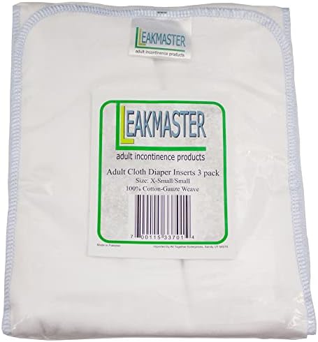 Втулки/Бустери за памперси за възрастни от памучна марля Теч Master Еднократна употреба - 3 опаковки за защита