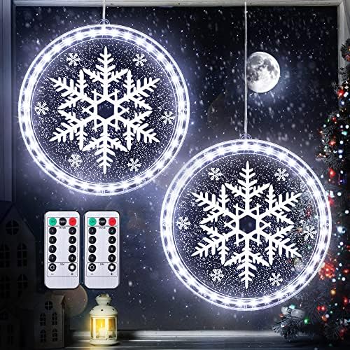 8 Режима на Коледното Осветление на прозорците, 8 Коледни 3D-алуминиева Дограма, Окачени осветителни тела за вътрешни