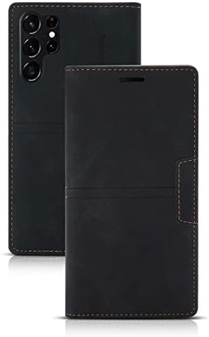 Чанта-портфейл за Samsung Galaxy S23 /S23 Plus / S23 Ultra, Флип калъф от естествена кожа с притежателите на карти