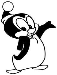 Изпълнение на фен-арт Приглашающая ръка Пингвин Чила Уили Височина 5.5 инча Класически анимационни серии с