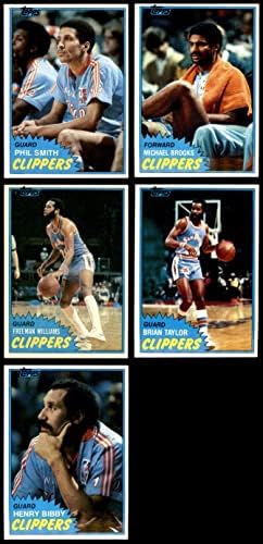 1981-82 Топпс Сан Диего Клипърс Почти пълен набор от команди Сан Диего Клипърс (Комплект) NM+ Клипърс