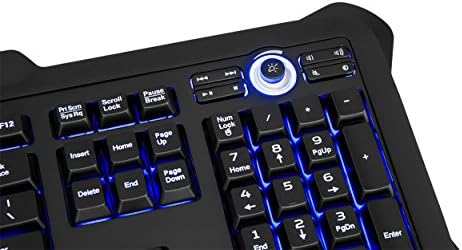 Perixx 11055 PX-1100, Клавиатура с подсветка - Червени / Сини / Лилави клавиши с подсветка - Дизайн в игрите стил