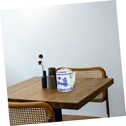 Zerodeko на Синьо-Бялата Порцеланова Тенджера С дръжка, Изолирана Машина, Керамичен Чайник, Бял Чайник, Порцелан
