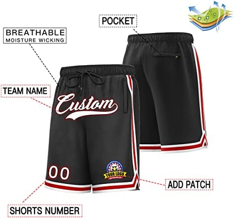 Обичай Баскетболни Спортни къси Панталони за Мъже Младежки Зашити Име Номер на Окото Фитнес Зала спортната Тренировка Модни