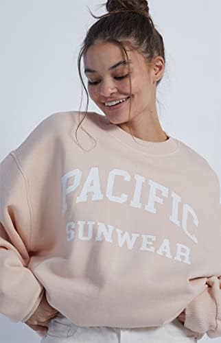 Дамски hoody PacSun Sand Pacific Sunwear с кръгло деколте и кръгло деколте