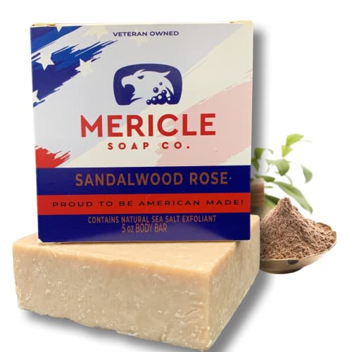 Mericle Soap Co. Сандалово дърво, Розово Органични сапун за тяло за 5 грама | Традиционната технология на студено пресоване