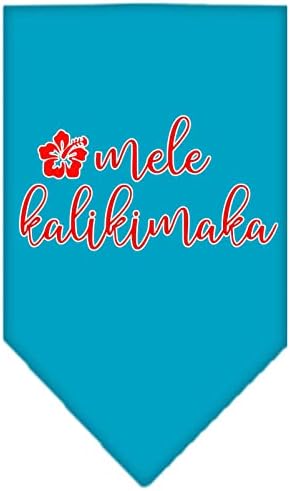 Mirage Стоки за домашни любимци Mele Kalikimaka Кърпа С Трафаретным Принтом Малка Черна