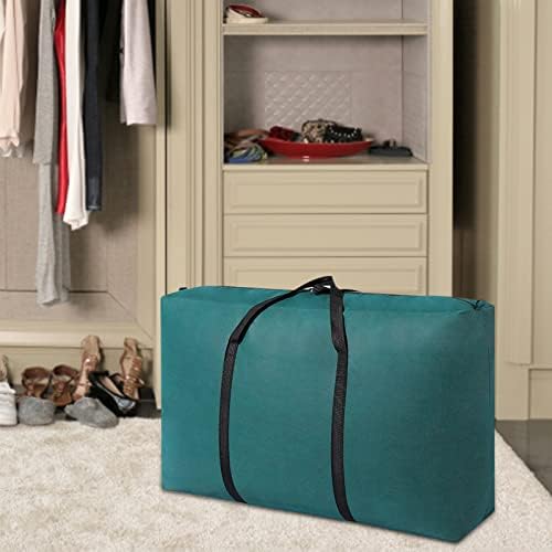 JISUAN Под леглото За съхранение на дрехи Водоустойчив Удебелена Чанта За Съхранение Сгъваема Чанта За Съхранение Под Леглото