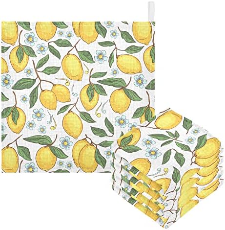 Бебешки Кърпички От Оригване vvfelixl Tropical Yellow Lemons, Детски Муслиновые Гъба за момчета и Момичета, Памучно