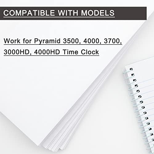 BOEDCN 2 опаковки Замяна лента за Pyramid 3500, използвана с часовник на времето Pyramid 3500, 3700, 4000,