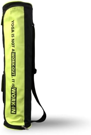 Samadhaan Yoga Mat Bag - Чанта-переноска за гимнастика Samadhaan Yoga Mat с цип с джобове и регулируема каишка, подходящ