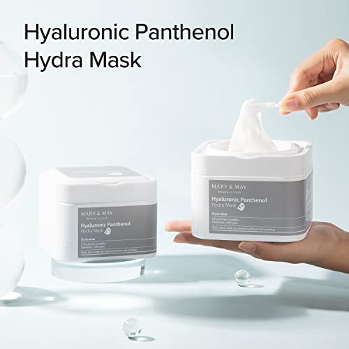 Mary&May Hyaluronic Panthenol Hydra Mask 30ea | Кърпички За маска с Хиалуронова киселина, Хидратиращи, Корейски Грижа