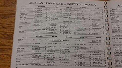 Книгата на рекордите на Американската лига 1965 Бейзболна Реколта програма J39173
