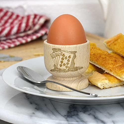 Дървена чаша за яйца Azeeda Карти и чипове за покер (EC00023285)
