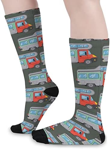 Чорапи WEEDKEYCAT за Къмпинг, за Пътуване, Автомобил, Чорапи за Екипажа, Нестандартен, Забавен Графичен Принт,