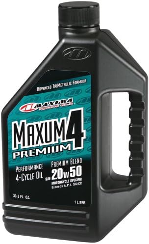 Масло за мотоциклетни двигателя Maxima Racing Oils 35901-2PK Premium4 20w50 обем 1 л, 2 опаковки