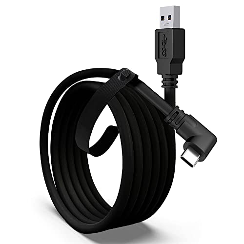 10-крак кабел VakiReyy за Oculus Quest 2, Високоскоростен кабел за Свързване VR за Quest 2 с зарядно кабел USB 3.0 USB