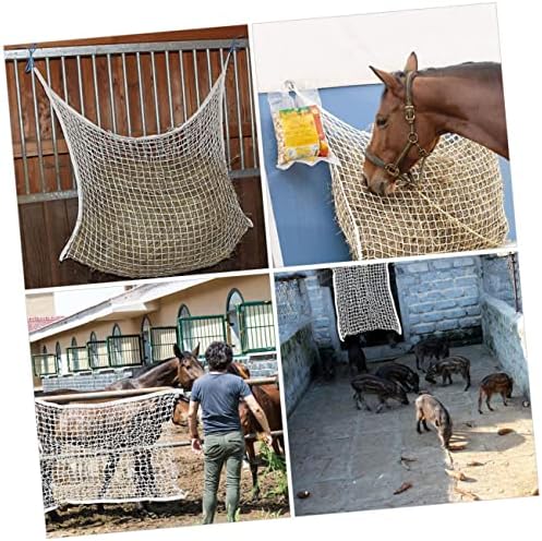 Yardwe Outdoor Products Мъкна Поставяне Органайзер Градинска Шапка Мрежа За Сено Чанта За добитък Мрежа за сено