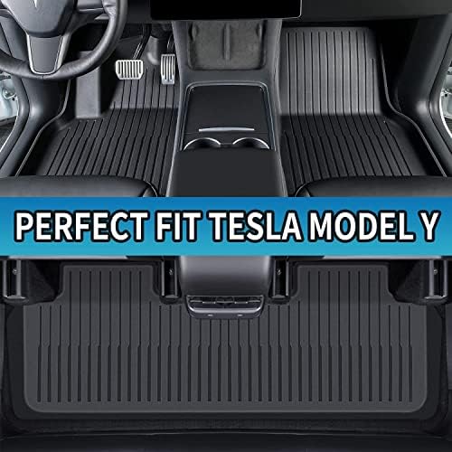 Подови постелки Родословие 3D, Съвместими с 2021 2022 2023 Tesla Model Y, изработени по индивидуална поръчка на