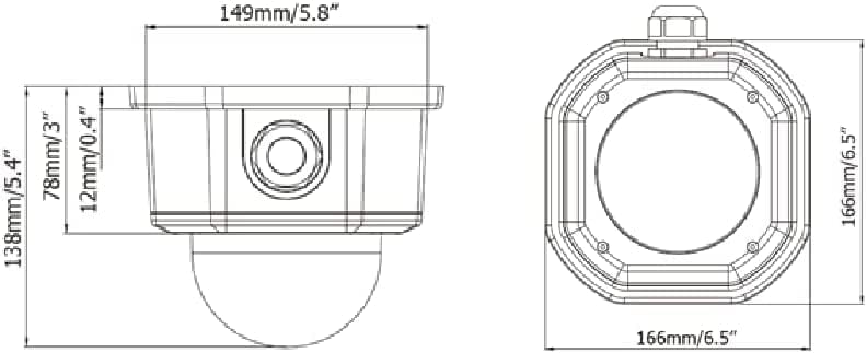 Everfocus EHN7221 2-Мегапикселова Мрежова Куполна камера Starlight IR с променливо Фокусно разстояние 3,3-10 мм