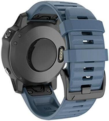 DAIKMZ Силикон быстросъемный каишка за часовник Garmin Fenix 7X7 7S Watch Easyfit Каишка на китката, за часа Fenix 6 Pro Каишка