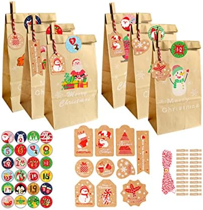 Чантата за опаковане на Бонбони Многоцелеви Коледен Броене, Адвент Календари, Пълнещи Опаковки За шоколадови Бонбони,