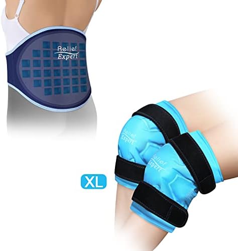 Пакет с лед Relief Експерт от болки в гърба и пакет с лед, XL за коляното Увийте около целия коляното