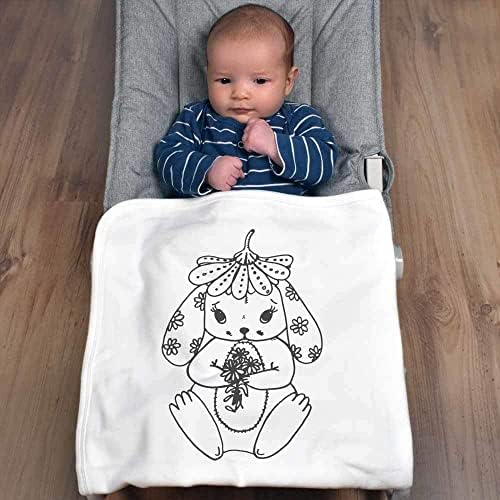 Памучни Бебешки одеяла /Шал Azeeda Цвете заек (BY00025052)