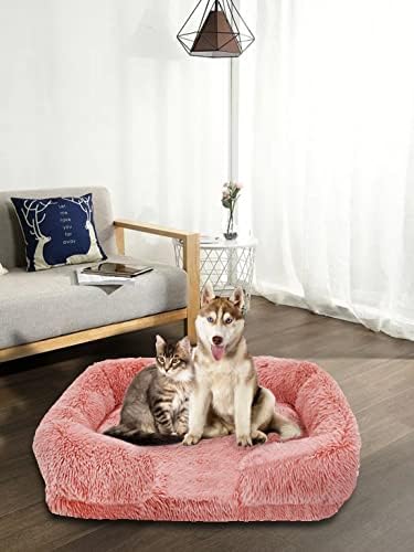 Диван-легло за кучета Vinnypet Ортопедични Пухкави Плюшени Легла за Кучета, Водоустойчив легло за котки от пяна