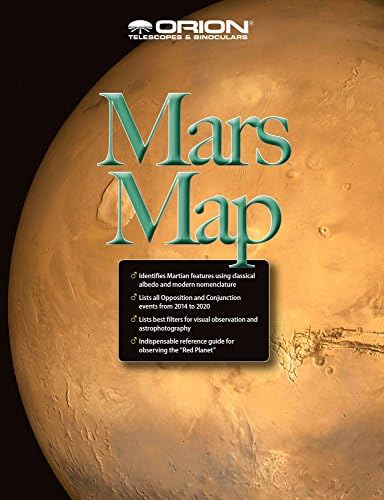 Орион 51924 Карта на Марс и ръководство за наблюдение (черен)