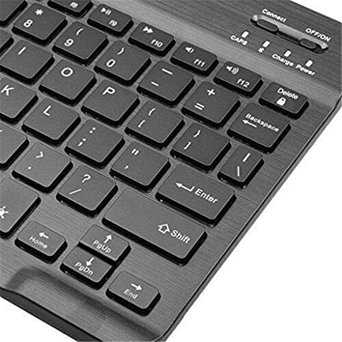 Клавиатурата на BoxWave, съвместима с Fujitsu Stylistic Q5010 - Клавиатура SlimKeys Bluetooth - с подсветка, Преносима