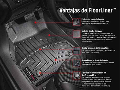 Подовите настилки WeatherTech Custom Fit за Toyota RAV4-1-ва и 2-ри ред (черен)