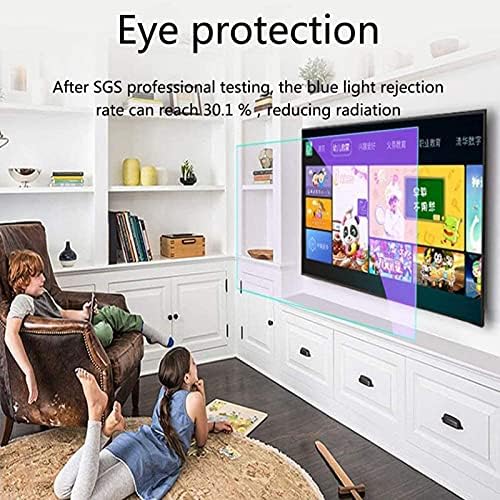 AFGZQ Защитно фолио за екрана на телевизора с защита от uv - защита от синя светлина и отблясъци за 32-75 инча, защитно