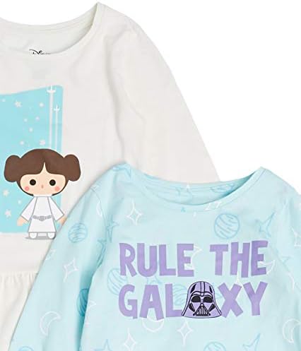 Тениски-туника с дълъг ръкав за момичета и деца с петна Зеброй Disney | Star-Wars | Frozen (по-рано в опаковка от 2