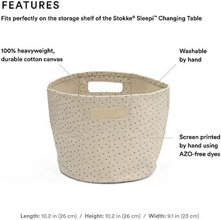 Количка-рафт за пеленального маса Stokke Sleepi от Pehr - Удобно съхранение, Произведено от трайни тъкани от памук
