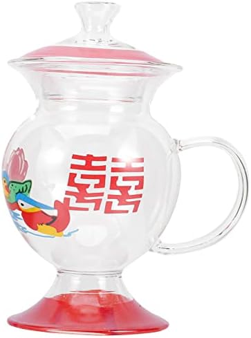 HANABASS Стъклена Чаша-Плевательница Прозрачни Стъклени Чаши за Кафе Стъклена Чаша с Капак Стъклени Чаши за Пиене Коледна Банка