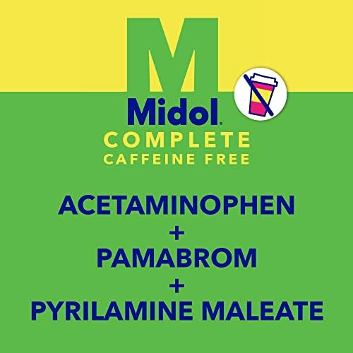 Midol Пълна Аналгезия период от време, без кофеин, 24 порции и Помощ за облекчаване на менструална болка Midol Heat Vibes,