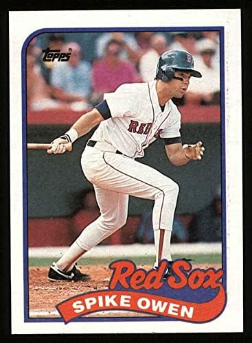 1989 Топпс 123 Спайк Оуен Бостън Ред Сокс (бейзболна картичка) NM/MT Red Sox