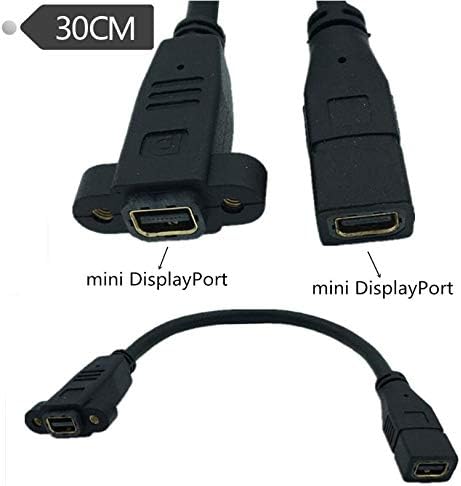 Съединители 1 ФУТ 30 см Мини-Дисплейный порт от контакта към електрическата мрежа Удлинительный кабел Кабел