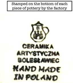 Поставка за лъжици от полски керамика - бял мак