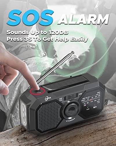 Ръчни Аварийни Радиостанции, Джобно Погодное радио NOAA/ AM / FM с SOS аларма, Джобен Приспособление за слънчева Батерия