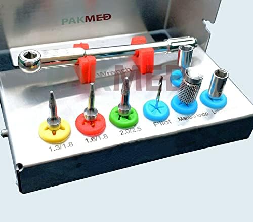 PAKMED 8 бр. комплект за отстраняване на костни импланти с размер на отворите отвертка, гаечен ключ, ръчни инструменти