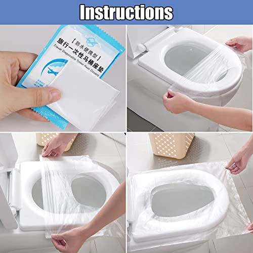 60 опаковки за еднократна употреба, пластмасови своята практика за седалката на тоалетната чиния, водоустойчив и