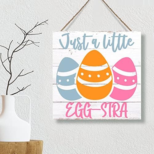 Стенен Декор с Надпис Swavecat, Просто Малко яйце и Великденски Оферти, Дървени Стенни Художествени Означения,