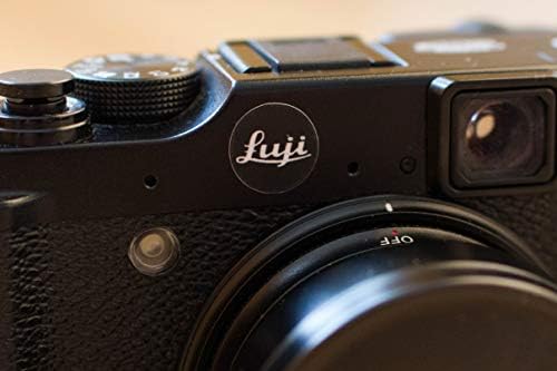3X Червен и черен стикер на Fuji EppoBrand за цифрови и аналогови фотоапарати Fujifilm X Series X10, X20 X30 X-Pro2 X-e2s Leica M (черен)